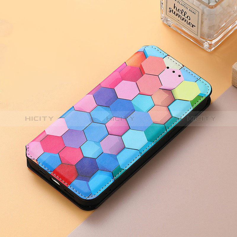 Funda de Cuero Cartera con Soporte Patron de Moda Carcasa S06D para Huawei Honor 60 5G Vistoso