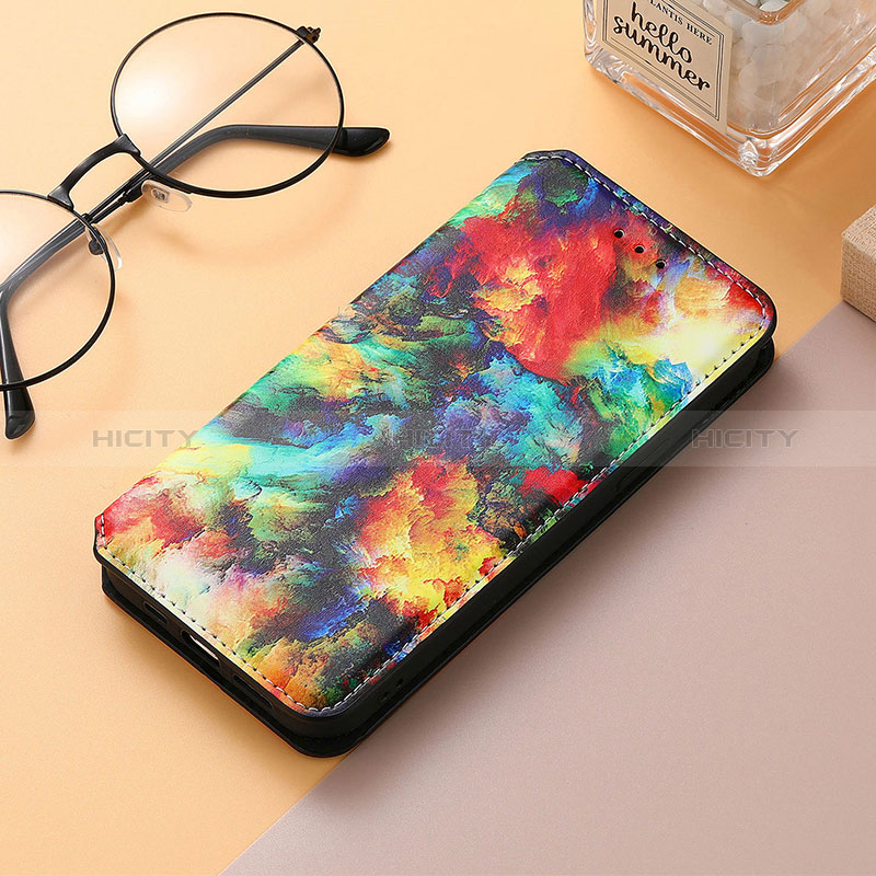 Funda de Cuero Cartera con Soporte Patron de Moda Carcasa S06D para Huawei Honor 80 5G