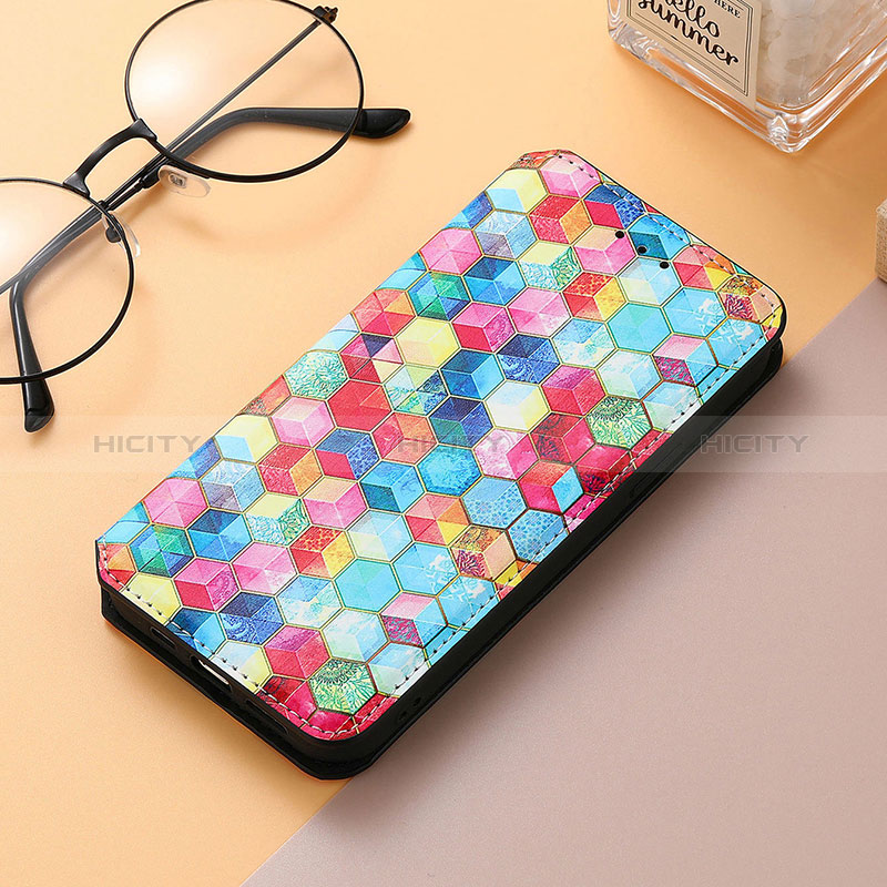 Funda de Cuero Cartera con Soporte Patron de Moda Carcasa S06D para Huawei Honor 80 5G