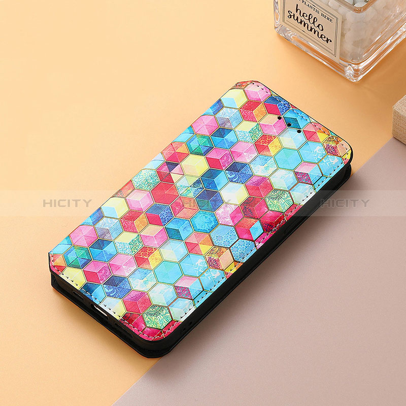 Funda de Cuero Cartera con Soporte Patron de Moda Carcasa S06D para Huawei Honor Magic3 5G