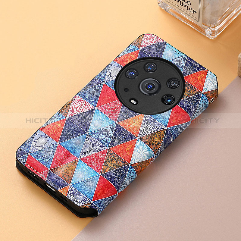 Funda de Cuero Cartera con Soporte Patron de Moda Carcasa S06D para Huawei Honor Magic3 Pro 5G