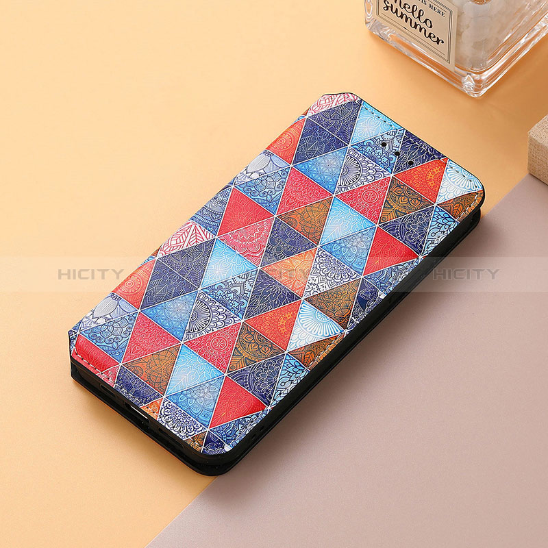 Funda de Cuero Cartera con Soporte Patron de Moda Carcasa S06D para Huawei Honor X7