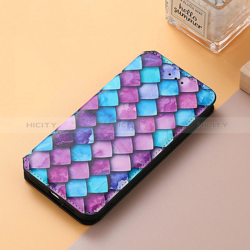 Funda de Cuero Cartera con Soporte Patron de Moda Carcasa S06D para Huawei Honor X7b