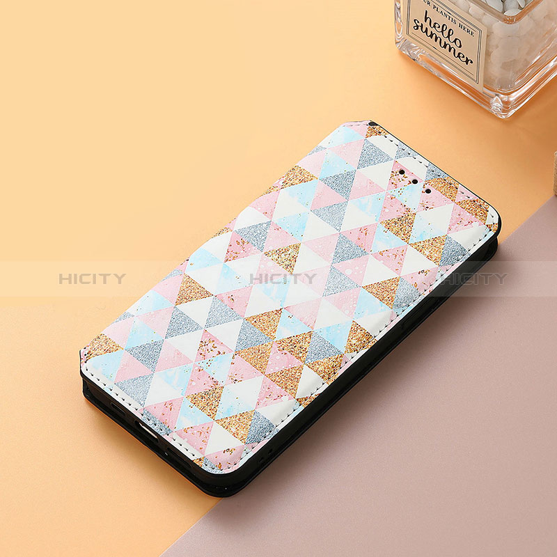 Funda de Cuero Cartera con Soporte Patron de Moda Carcasa S06D para Huawei Nova 10 Blanco