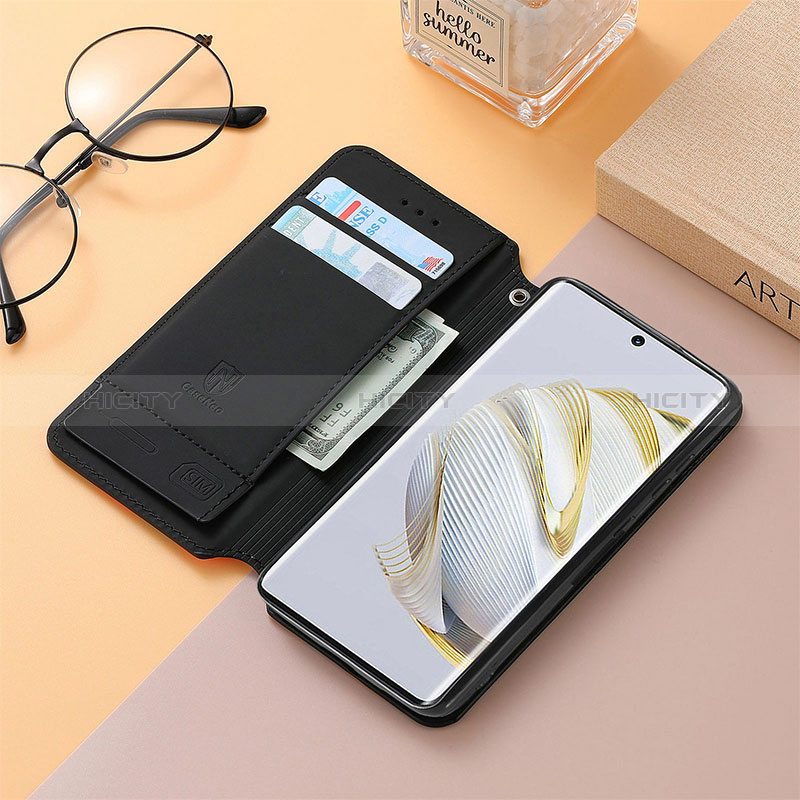 Funda de Cuero Cartera con Soporte Patron de Moda Carcasa S06D para Huawei Nova 10 SE