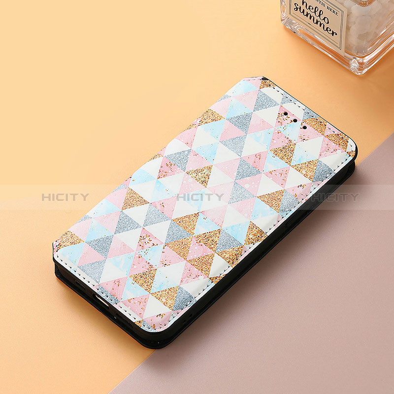 Funda de Cuero Cartera con Soporte Patron de Moda Carcasa S06D para Huawei Nova 10 SE Blanco