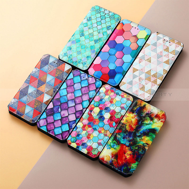 Funda de Cuero Cartera con Soporte Patron de Moda Carcasa S06D para Huawei Nova Y61