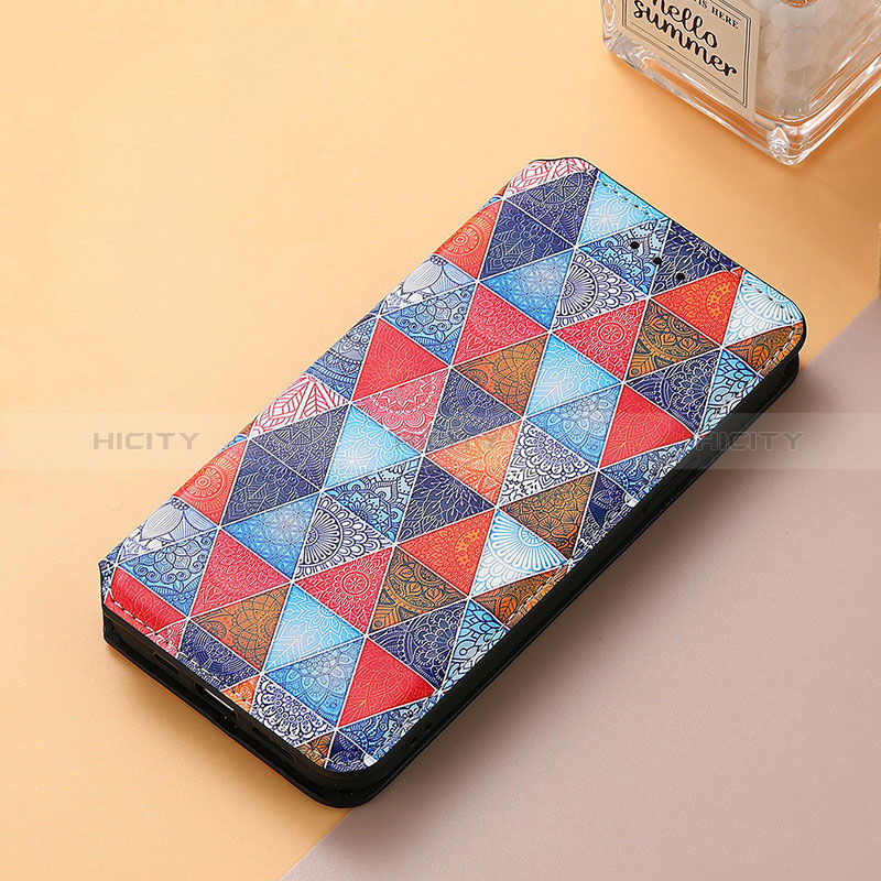 Funda de Cuero Cartera con Soporte Patron de Moda Carcasa S06D para Huawei Nova Y71