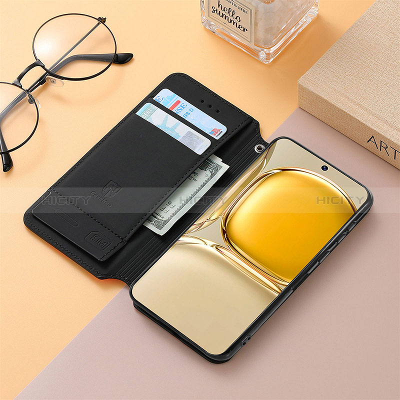 Funda de Cuero Cartera con Soporte Patron de Moda Carcasa S06D para Huawei P50e