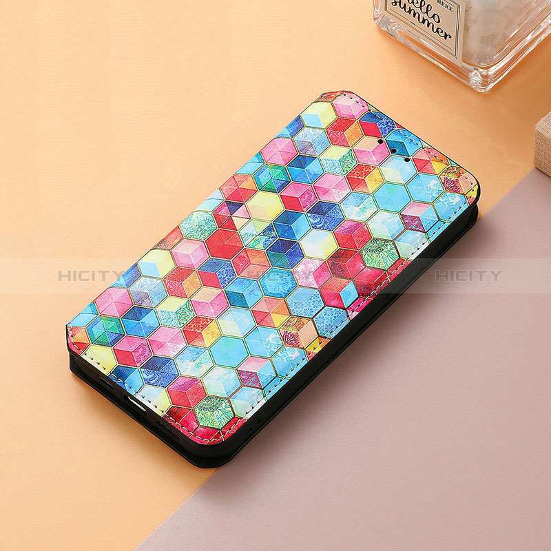 Funda de Cuero Cartera con Soporte Patron de Moda Carcasa S06D para Huawei Y9 Prime (2019)