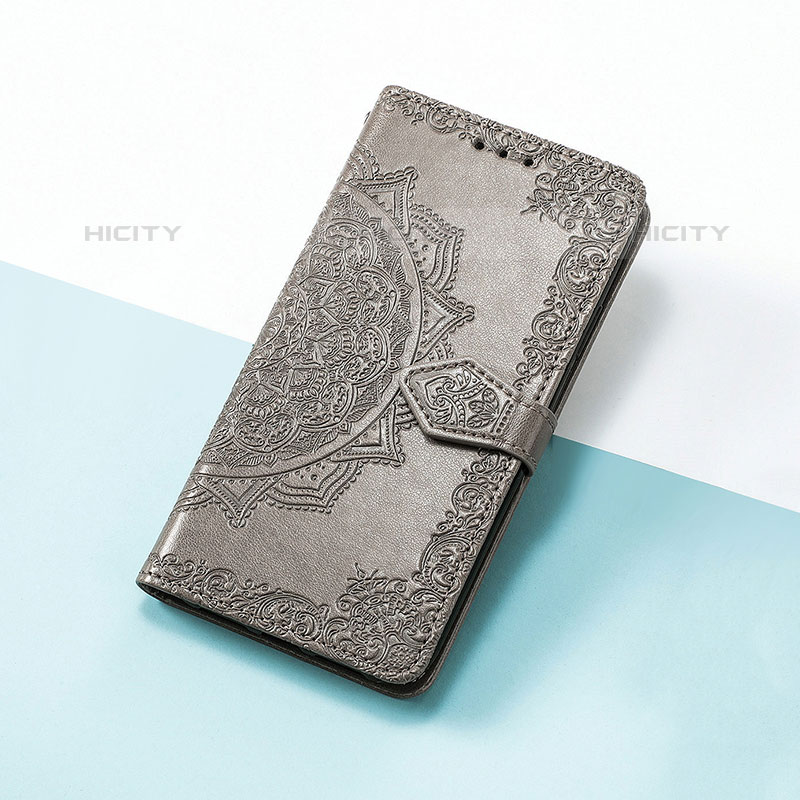 Funda de Cuero Cartera con Soporte Patron de Moda Carcasa S07D para Google Pixel 6a 5G Gris