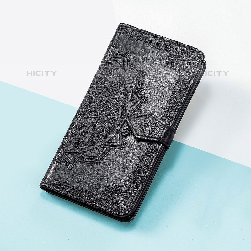 Funda de Cuero Cartera con Soporte Patron de Moda Carcasa S07D para Google Pixel 6a 5G Negro