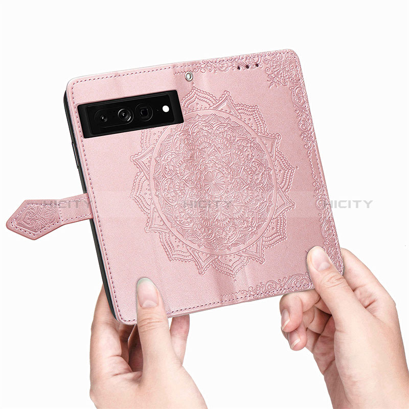 Funda de Cuero Cartera con Soporte Patron de Moda Carcasa S07D para Google Pixel 7 Pro 5G