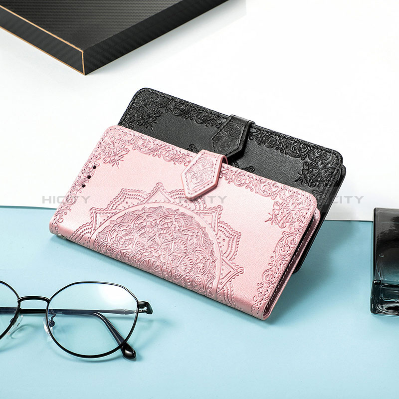 Funda de Cuero Cartera con Soporte Patron de Moda Carcasa S07D para Huawei Enjoy 50 Pro