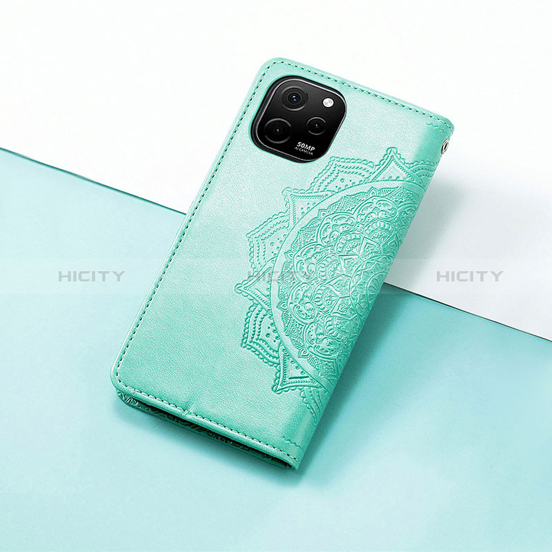 Funda de Cuero Cartera con Soporte Patron de Moda Carcasa S07D para Huawei Enjoy 50z