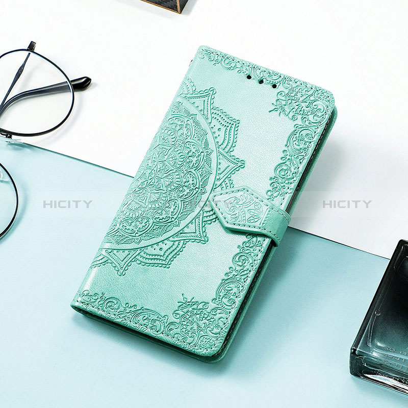 Funda de Cuero Cartera con Soporte Patron de Moda Carcasa S07D para Huawei Honor 60 SE 5G Verde