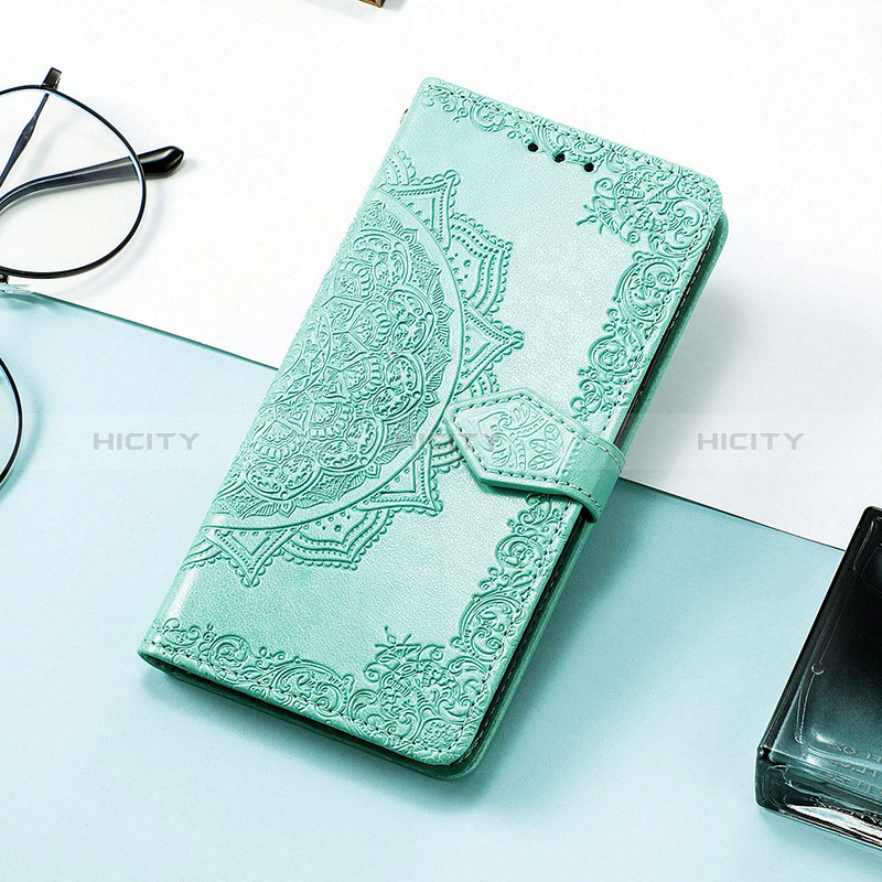 Funda de Cuero Cartera con Soporte Patron de Moda Carcasa S07D para Huawei Honor 80 SE 5G Verde