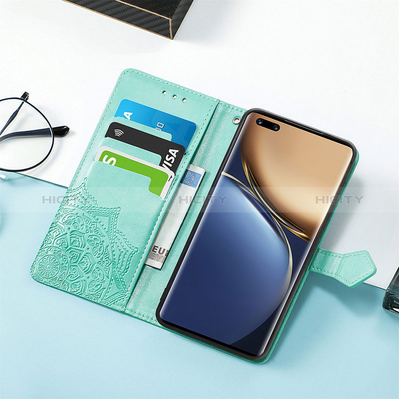 Funda de Cuero Cartera con Soporte Patron de Moda Carcasa S07D para Huawei Honor Magic3 5G