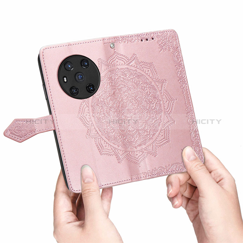 Funda de Cuero Cartera con Soporte Patron de Moda Carcasa S07D para Huawei Honor Magic3 5G