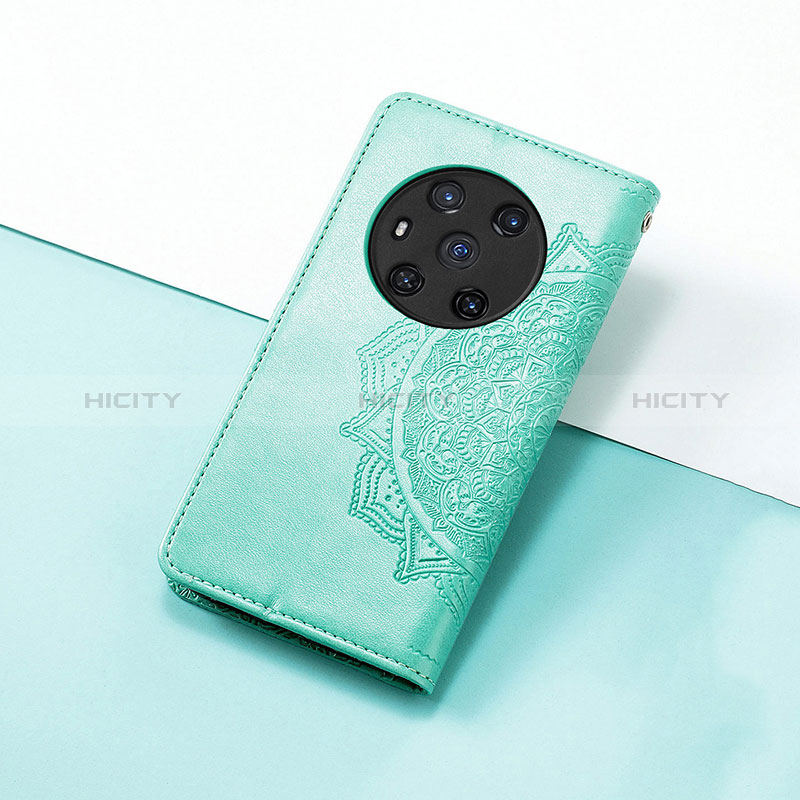 Funda de Cuero Cartera con Soporte Patron de Moda Carcasa S07D para Huawei Honor Magic3 5G