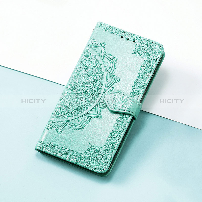 Funda de Cuero Cartera con Soporte Patron de Moda Carcasa S07D para Huawei Honor V40 5G Verde