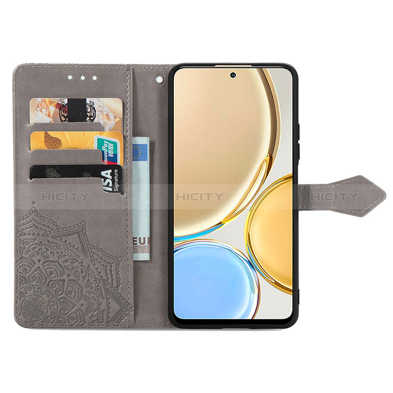 Funda de Cuero Cartera con Soporte Patron de Moda Carcasa S07D para Huawei Honor X9 5G