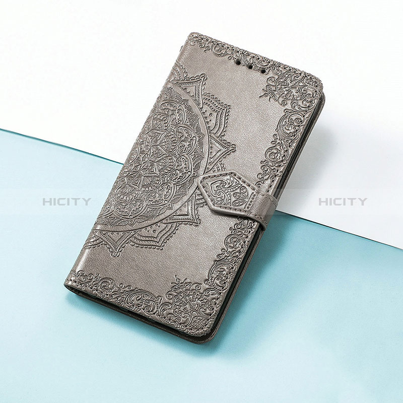 Funda de Cuero Cartera con Soporte Patron de Moda Carcasa S07D para Huawei Nova 10 Gris