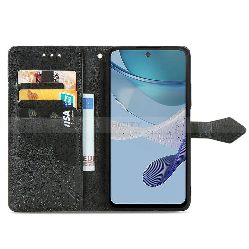 Funda de Cuero Cartera con Soporte Patron de Moda Carcasa S07D para Motorola Moto G53 5G