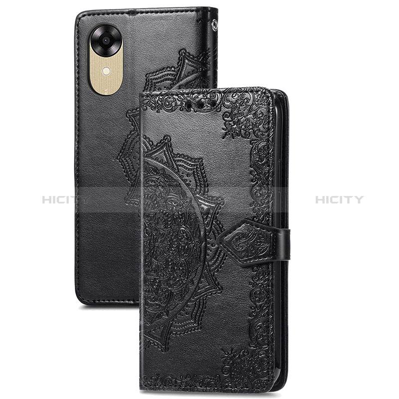 Funda de Cuero Cartera con Soporte Patron de Moda Carcasa S07D para Oppo A17K