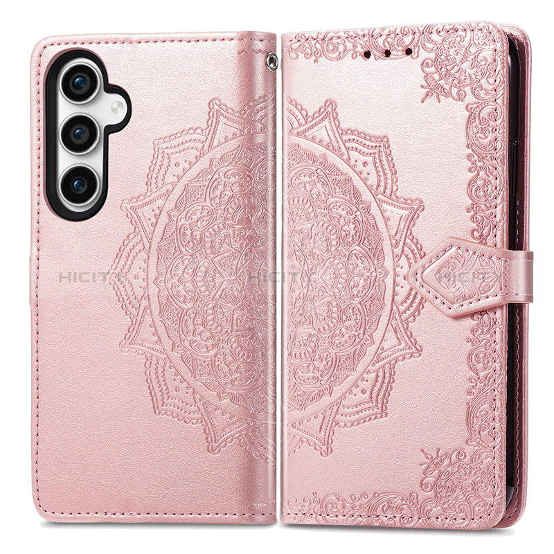 Funda de Cuero Cartera con Soporte Patron de Moda Carcasa S07D para Samsung Galaxy S21 FE 5G