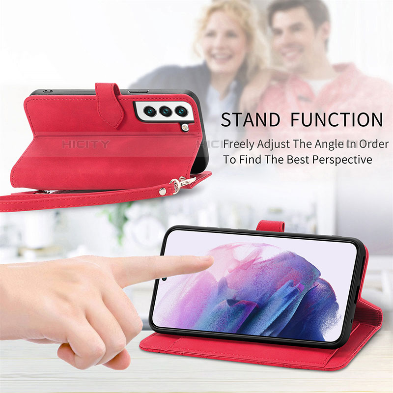 Funda de Cuero Cartera con Soporte Patron de Moda Carcasa S07D para Samsung Galaxy S22 Plus 5G