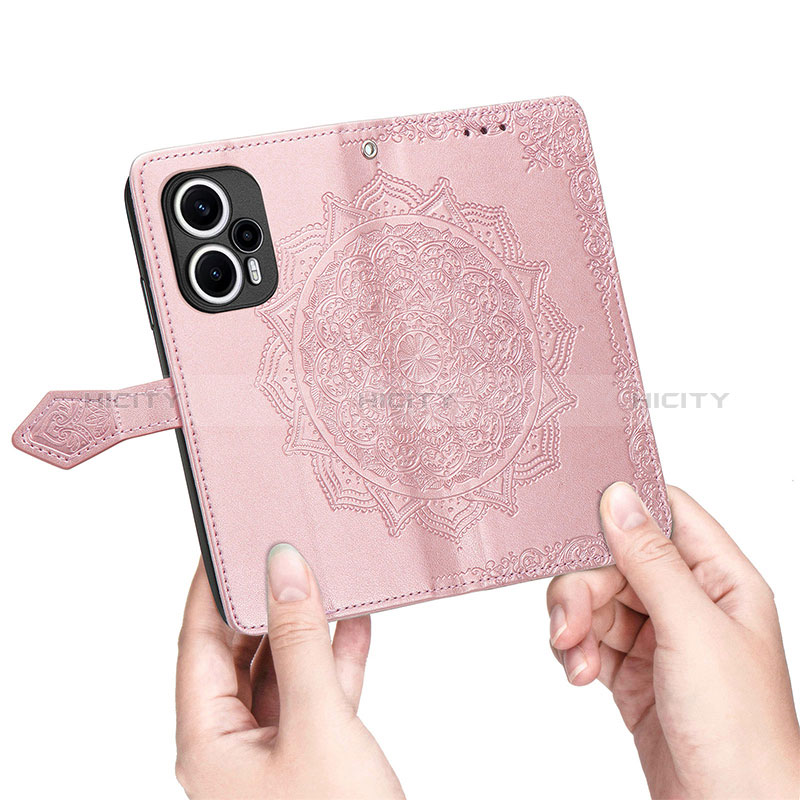 Funda de Cuero Cartera con Soporte Patron de Moda Carcasa S07D para Xiaomi Redmi Note 12 Turbo 5G