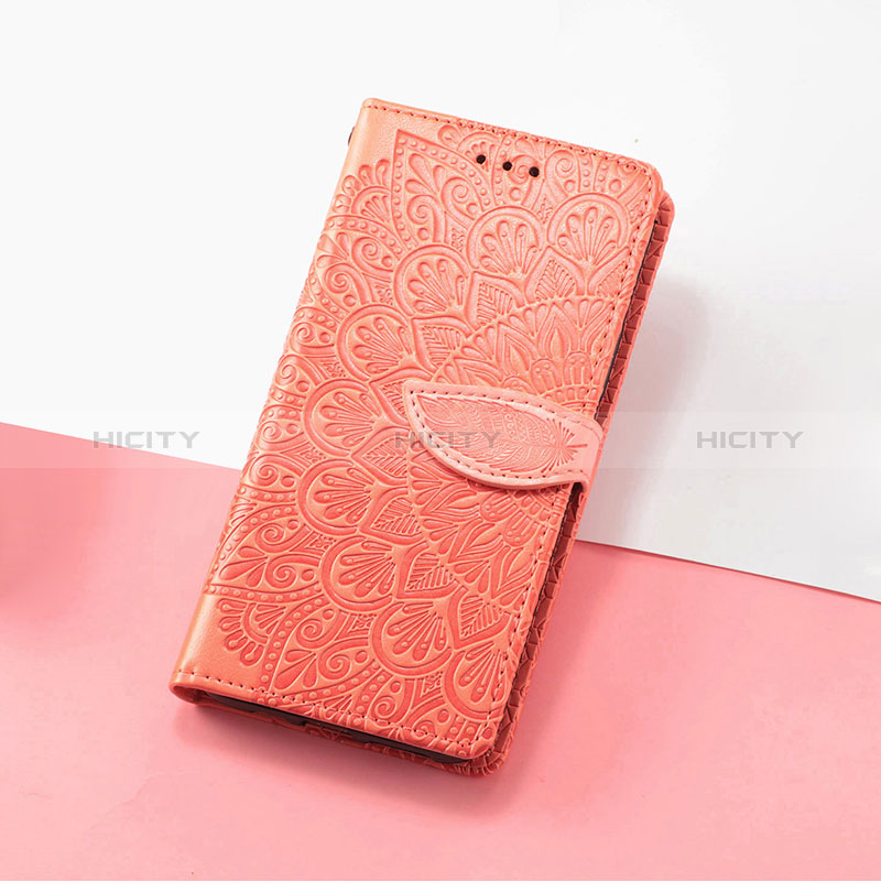 Funda de Cuero Cartera con Soporte Patron de Moda Carcasa S08D para Google Pixel 7a 5G Naranja