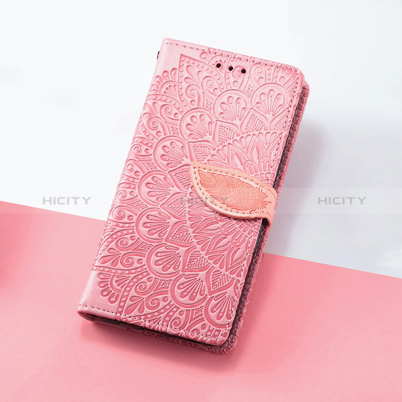 Funda de Cuero Cartera con Soporte Patron de Moda Carcasa S08D para Google Pixel 7a 5G Oro Rosa