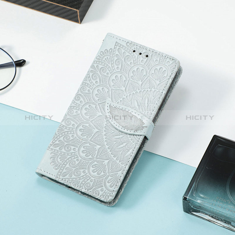 Funda de Cuero Cartera con Soporte Patron de Moda Carcasa S08D para Huawei Honor Magic3 5G Gris