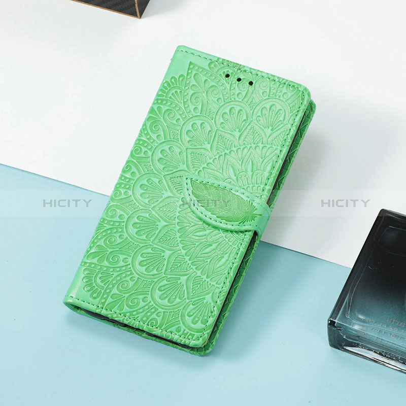 Funda de Cuero Cartera con Soporte Patron de Moda Carcasa S08D para Huawei Honor X30i Verde