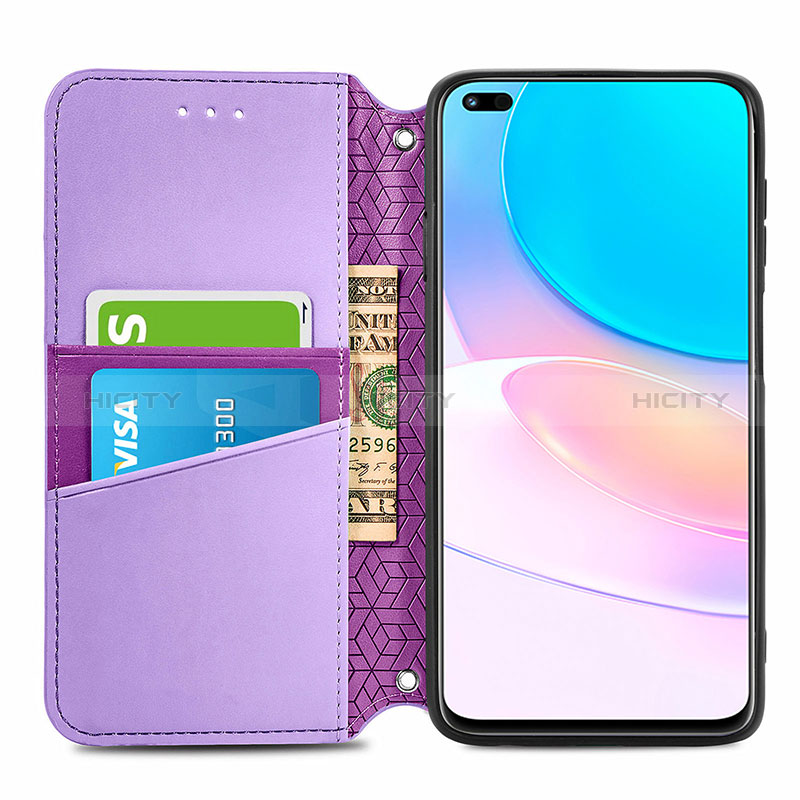 Funda de Cuero Cartera con Soporte Patron de Moda Carcasa S09D para Huawei Honor 50 Lite