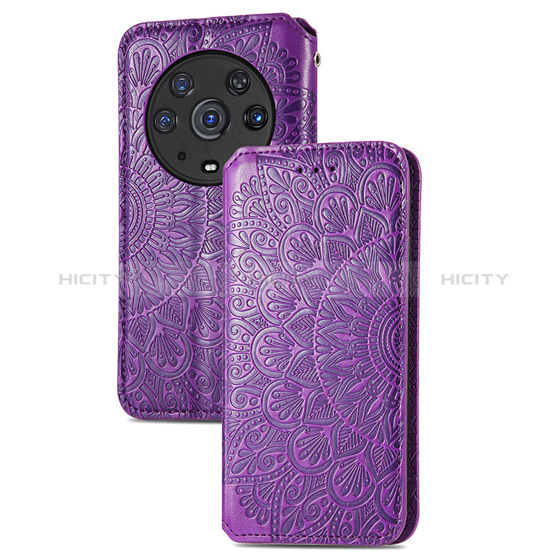 Funda de Cuero Cartera con Soporte Patron de Moda Carcasa S09D para Huawei Honor Magic3 Pro 5G