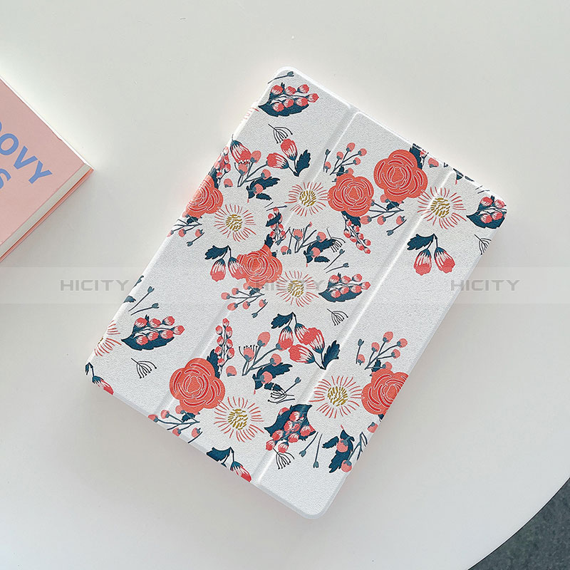 Funda de Cuero Cartera con Soporte Patron de Moda Carcasa XH1 para Apple iPad 10.2 (2019) Rosa