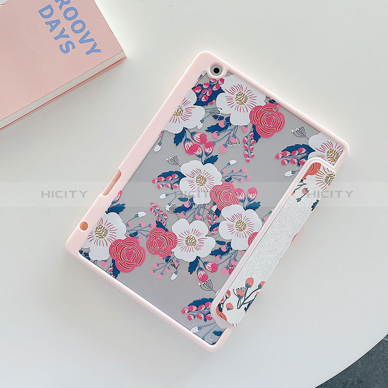 Funda de Cuero Cartera con Soporte Patron de Moda Carcasa XH1 para Apple iPad 10.2 (2019) Rosa