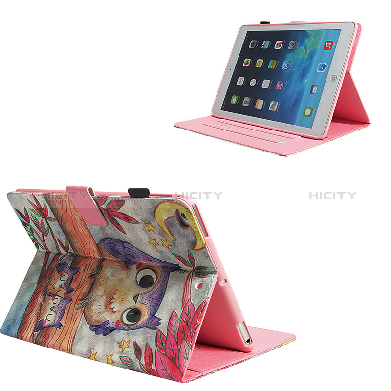 Funda de Cuero Cartera con Soporte Patron de Moda Carcasa Y01B para Apple New iPad 9.7 (2017)