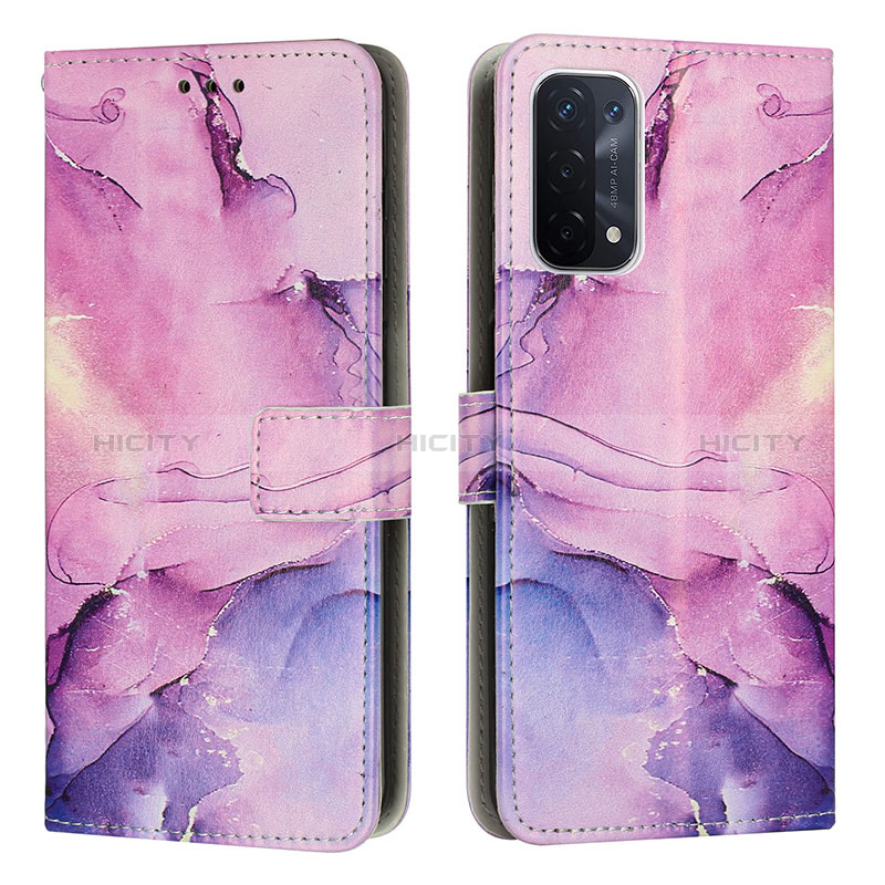 Funda de Cuero Cartera con Soporte Patron de Moda Carcasa Y01X para Oppo A54 5G