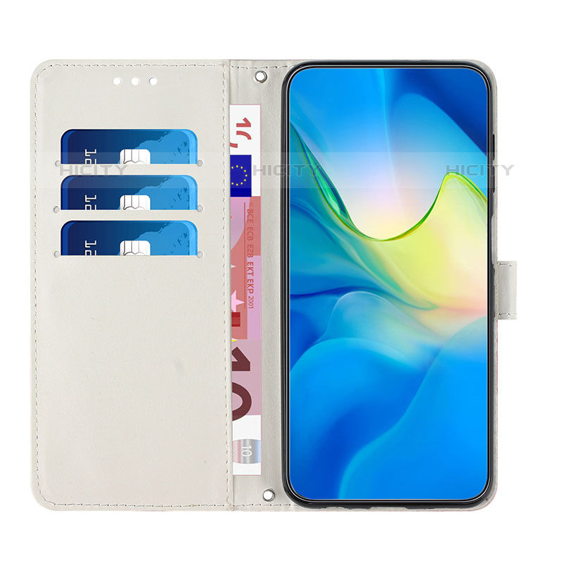 Funda de Cuero Cartera con Soporte Patron de Moda Carcasa Y01X para Oppo A55 5G