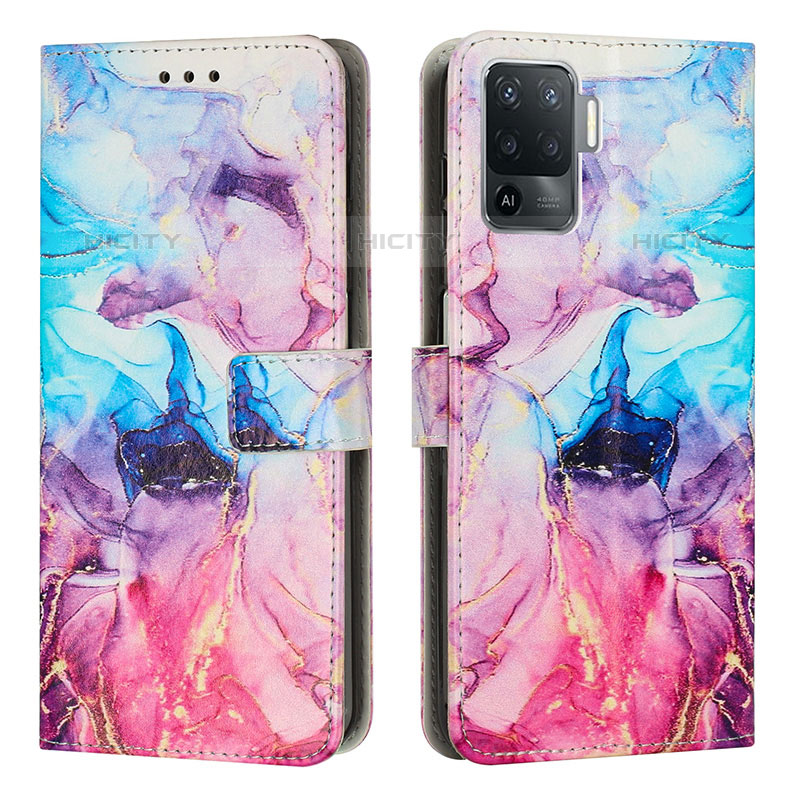 Funda de Cuero Cartera con Soporte Patron de Moda Carcasa Y01X para Oppo A94 4G Multicolor