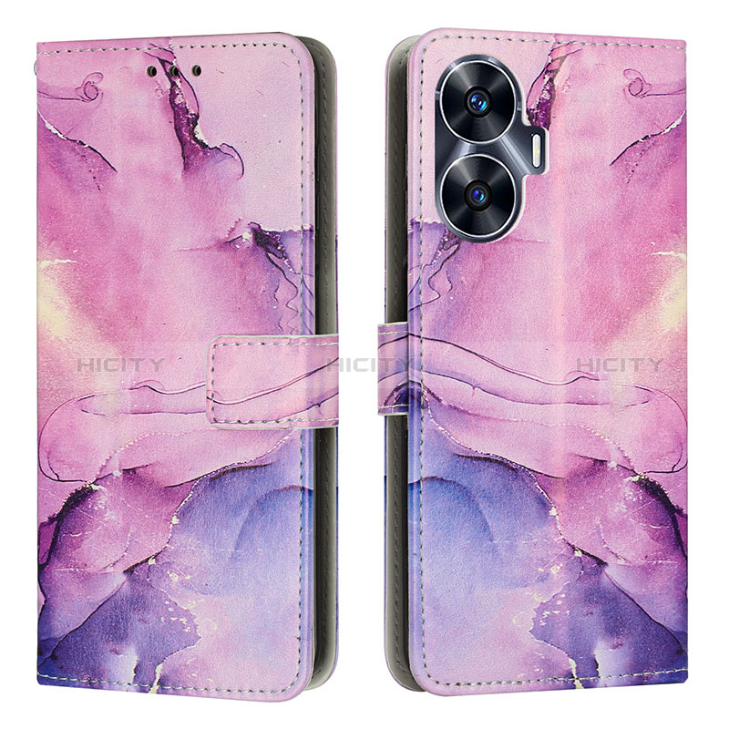 Funda de Cuero Cartera con Soporte Patron de Moda Carcasa Y01X para Realme C55