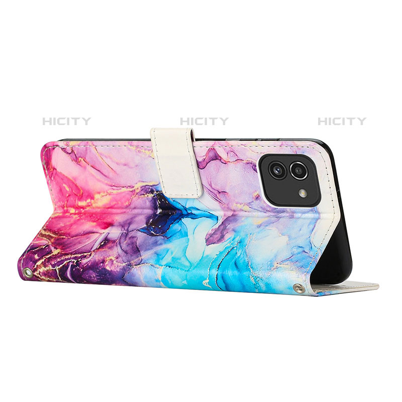 Funda de Cuero Cartera con Soporte Patron de Moda Carcasa Y01X para Samsung Galaxy A03