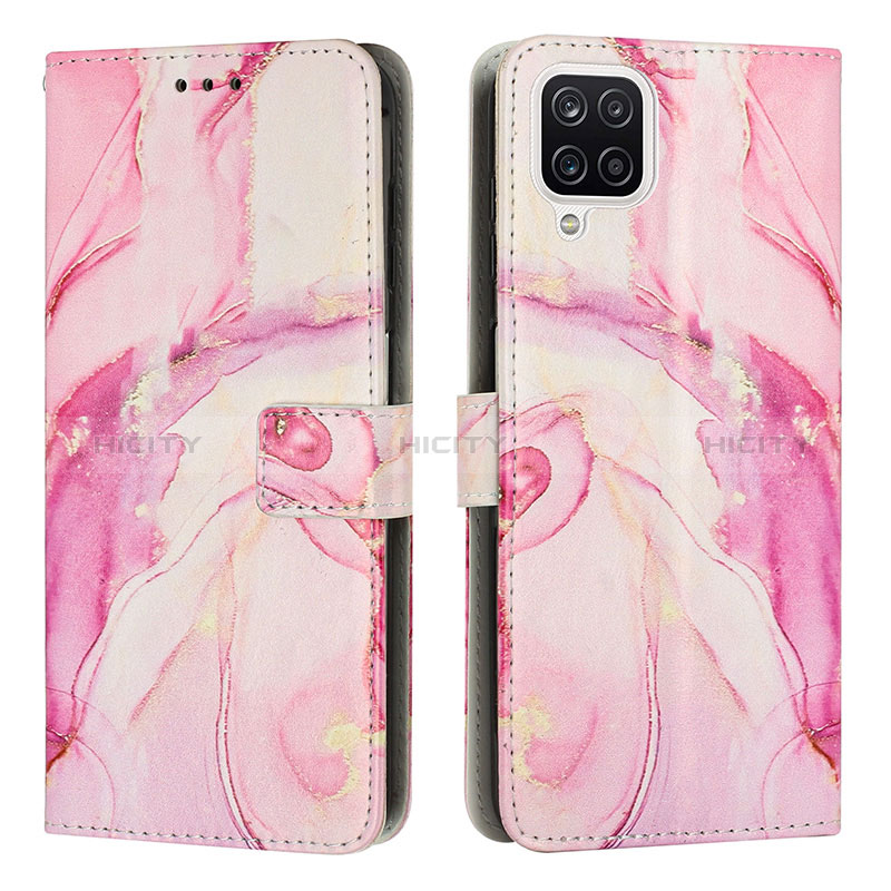 Funda de Cuero Cartera con Soporte Patron de Moda Carcasa Y01X para Samsung Galaxy A12