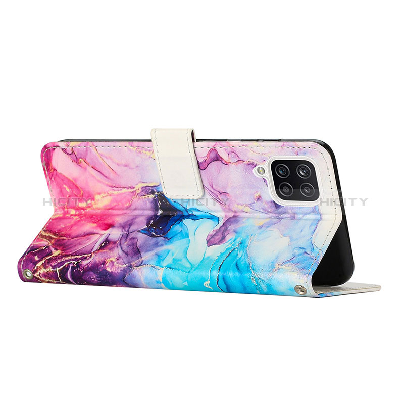 Funda de Cuero Cartera con Soporte Patron de Moda Carcasa Y01X para Samsung Galaxy A12