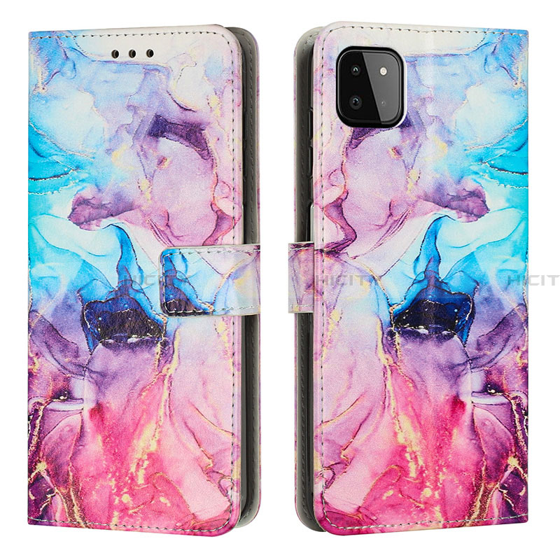 Funda de Cuero Cartera con Soporte Patron de Moda Carcasa Y01X para Samsung Galaxy A22 5G Multicolor