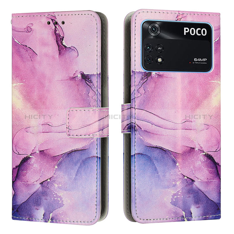 Funda de Cuero Cartera con Soporte Patron de Moda Carcasa Y01X para Xiaomi Poco M4 Pro 4G